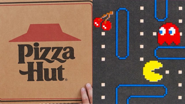 Pizza Hut Packs ‘Pac-Man’ Arcade Machine Into A Box With Playable Packaging - DesignTAXI.com