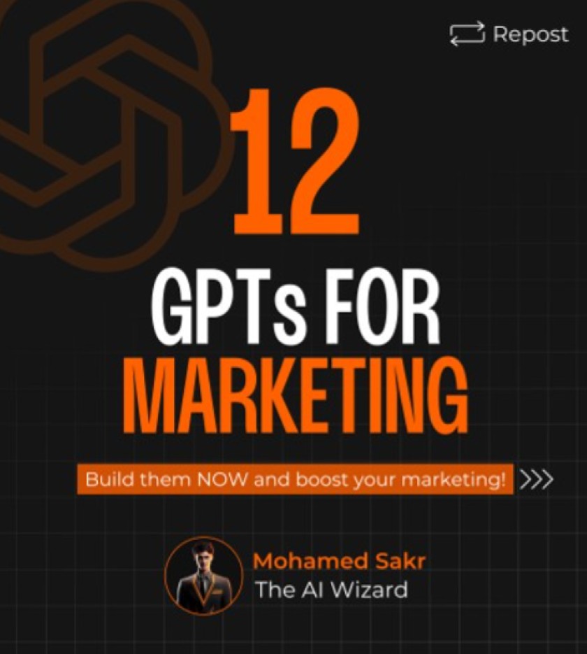 12 GPTs you should build to boost your marketing